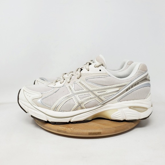 Asics GT-2160 Running Shoes Mens 8 Cream Retro Comfort Sneaker